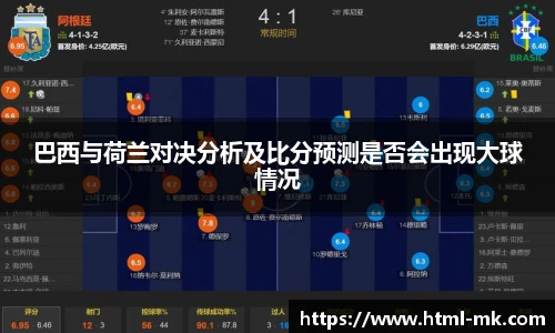巴西与荷兰对决分析及比分预测是否会出现大球情况